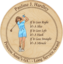 Golf award plaque