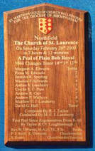 Traditional church pealboards
