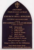Traditional church pealboards